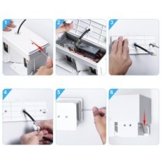 Lâmpadas de parede LED Kingwen 20W 2 PCs. IP65 3000K branco aquecido ajustável