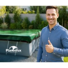 Gebrauchte Winterabdeckung Planenfux Rechteckig für Pool 460x260 cm UV