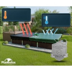 Begagnade vinterkåpa Planenfux rektangulär för pool 460x260 cm UV