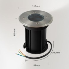 Aia esilatern IRING IP67 LED GU10 230V, Ring 11x12cm näitus