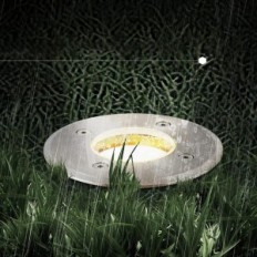 Sodo priekinis žibintas IP67 LED GU10 230V, Apvali 11x12cm paroda