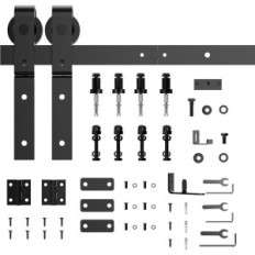 SANKEYTEW FITTING FITTING 152 CM for double folding doors. Black
