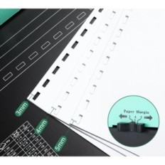 Liant papier Offnova CS12 21 trous 450 cartes A4 A5 Réglage