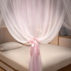 Beyeutao Net Beyeutao 180x200cm Rose au lit