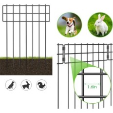 Clôture de panneau de Liantral 25pcs. Sans creuser chez les chiens et les animaux