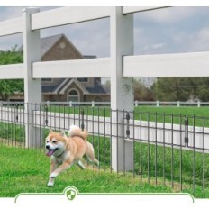 Recinzione del pannello Liantral 25pcs. Senza scavare per cani e animali