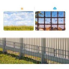 Liangral Panel-Zaun 25pcs. ohne für Hunde und Tiere zu graben