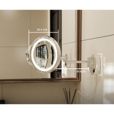 Τα καλλυντικά καθρέφτη οδήγησαν το Asko 7x μεγεθυντικό τοίχο 25cm