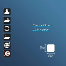 Quadratische Etiketten 23x23mm Betckey 20 Brother-Drucker