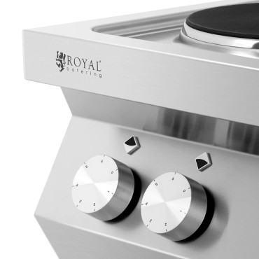 Cuisine Electric 4-Platform Retesting med öppen baserad 4 x 2600 W 400V Italien