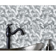 Tiles auto-adhésives Wostick Metal METAL 4MM 10 PCS. Sur le mur