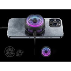 Črni magnetni hladilnik morskega psa za 4PRO z RGB in TEMP CONTROL.