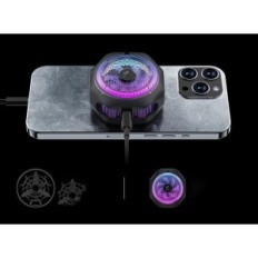 Zwarte haai magnetische koeler voor 4pro met RGB en Temp Control.