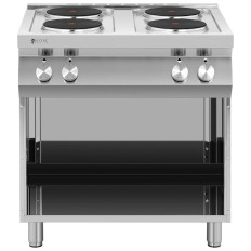 Cuisine Electric 4-platform Retesting met Open op Open gebaseerd 4 x 2600 W 400V Italië