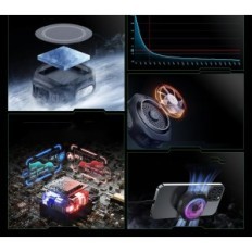 Juoda ryklių magnetinis aušintuvas 4Pro su RGB ir Temp Control.