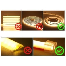 Kasutatud XUNATA 20M 220V COB IP65 Warmro White 288 LED / m