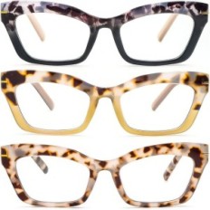 Kollyseek olvasó szemüveg 3 db Cat Eye retro nőknek + 1.00