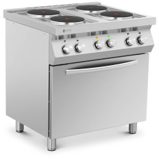4-plaat elektrische keuken met een oven 4 x 2600 in 3 kW 400 V Italië