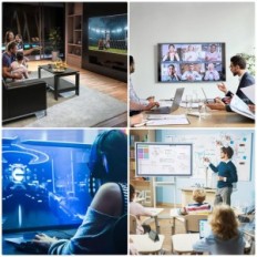 MyGatti USB-C-kabel til HDMI 10M 4K UHD med adapter 90/270 °