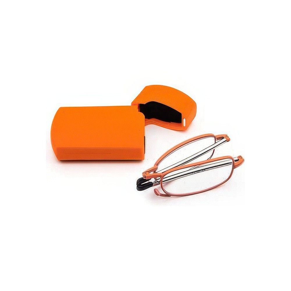 Folding Reading Glasses Kokobin Steel Mini Blue med Case +2.50