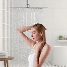 Dettbom de 16 "d'occasion Tête de douche 304 buses d'acier 40x40cm