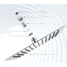 Detbom de 16 "de Detbom Head 304 Bocais de aço 404 40x40cm