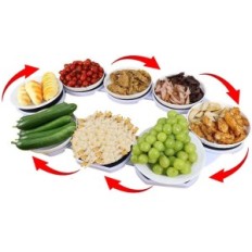Rabljen Rotary Lazy Susan Jinshou 360 ° pladenj je zanič in odstranljiv