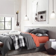 Lampa wisząca Phansthy półokrągła biała metalowa vintage loft styl nowoczesny