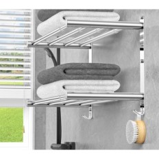 Handtuchhalter einstellbar 43-76 cm SUS304 Double ohne Bohrung