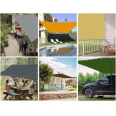 Syneshlee 3x4 m d'occasion crème de marquise rectangulaire UV imperméable avec une corde