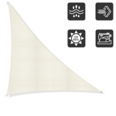 SunnyLaxx Sail Sail 5x5x7 m creme UV