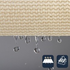 Begagnade Sunnylaxx segel segel 5x5x7 m Cream UV