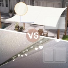 Brukt Sunnylaxx seil seil rektangulær 3x4m UV Cream