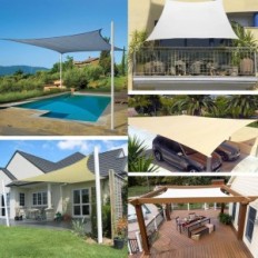 Brugte SUNNYLAXX SAIL SAIL RECTANGULAR 3X4M UV CREAM