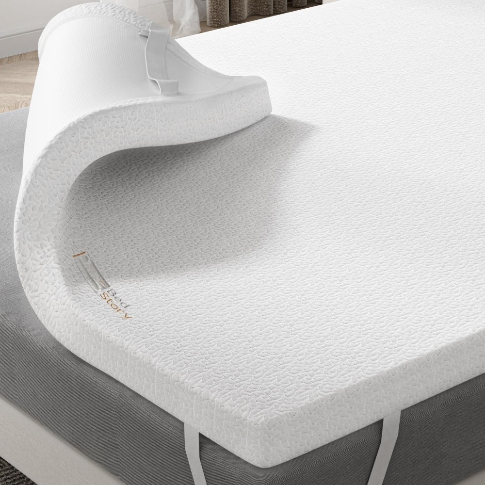 Topper Bedstory 6cm 90x190cm Foam Memory Madrass Flyttbar og vaskbar