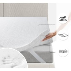 Topper Bedstory 6cm 90x190cm Foam Memory Matrash Verwijderbaar en Wasbaar