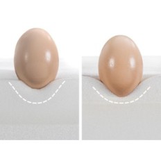 Topper Bedstory 6cm 90x190cm Foam Memory Madras Aftagelig og Vaskbar