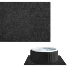 Matta under jacuzziens icke-slip vattentät 188x183cm multipel