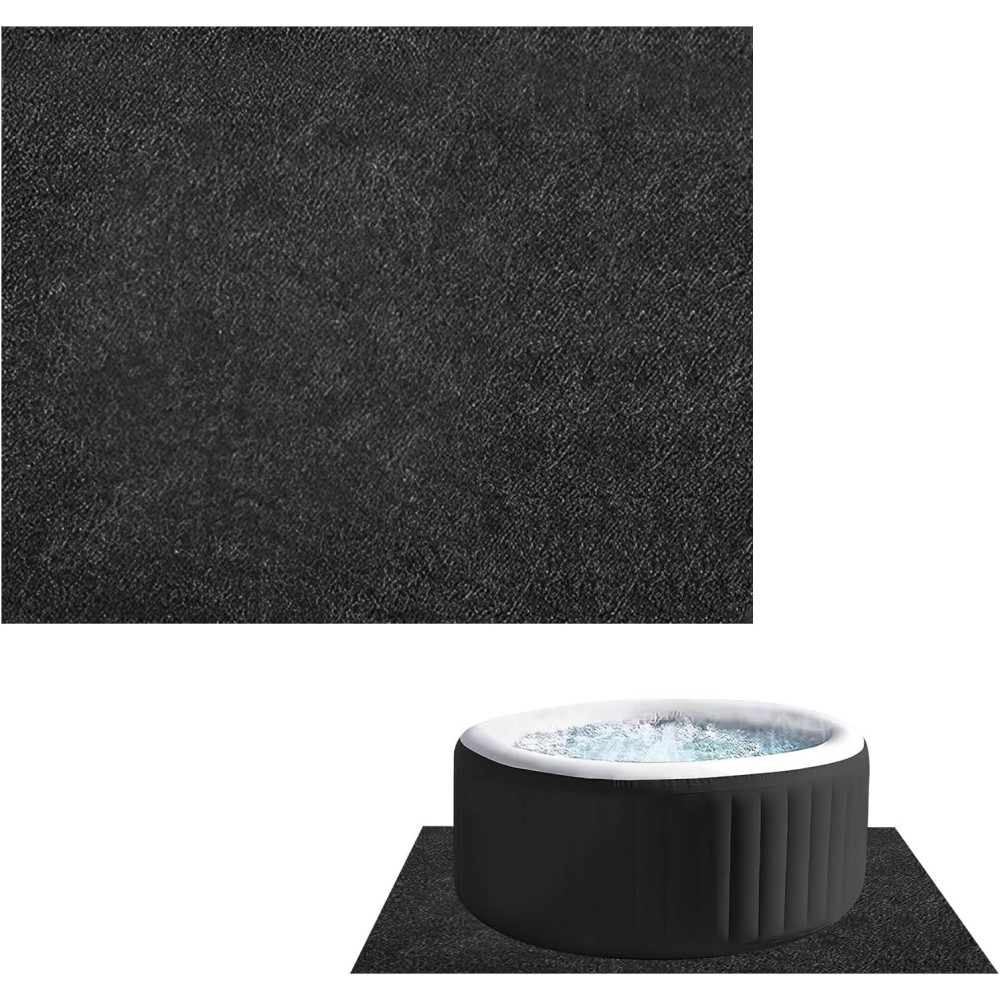 Mat debajo del jacuzzi antideslizante impermeable 188x183cm múltiple