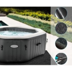 Mat onder de jacuzzi antislip waterdicht 188x183cm multiple