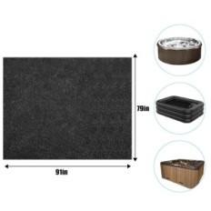 Matte unter dem Whirlpool Non-Rutsch-wasserdicht 188x183cm