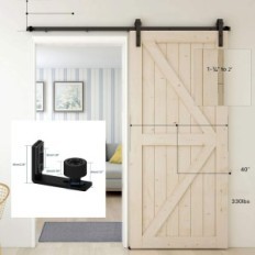 TSMST 150 cm schuifdeur ingesteld gids en roller