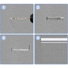 Chain Curtain for Verrich Aluminum 80x200cm silver