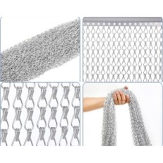 Tenda a catena per Verrich Alluminio 80x200cm Argento