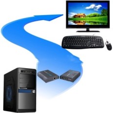 Eksteender KVM HDMI 120m Ultra HD 1080p @ 60Hz kabel CA5 / 5E / 6/7 USB-tastatur og mus