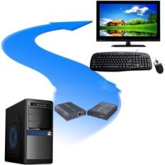 EKTEEND KVM HDMI 120M ULTRA HD 1080P @ 60Hz Kaabel Ca5 / 5E / 6/7 USB-klaviatuur ja hiir