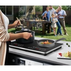 AMZCHEF 2-BRULER ALBUM 3500W avec réglage de puissance et minuterie de 4h