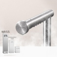 KES toaletní papír s držákem štětce, SUS304 výstava