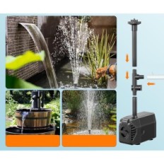 Solara szökőkút Biling 25W 1200 L / H tó kerti szivattyú cső 2 m