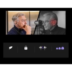 Ufuldstændige Bluetooth-hovedtelefoner med NoeInity Sænkning af nærhedsluft TC1600-15Y